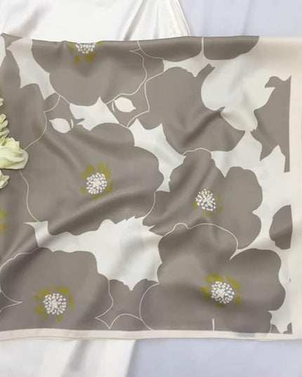 Julunar Silk Like Head Scarf for Women - Satin Large Hair Scarves - 35" Square Silk Hair Wrap for Sleeping with Gift Packed