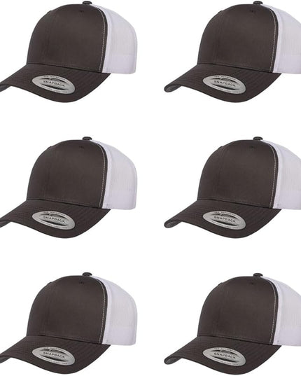 Yupoong Classic Premium Mesh 6 Panel Retro Trucker Cap | Mid Profile Snapback | OSFA | Bulk Pack Available