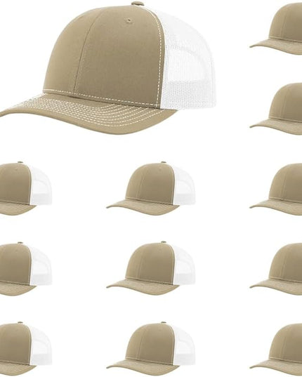 Richardson 112 Classic Six-Panel Adjustable Snapback Trucker Cap | Bulk Packs Available