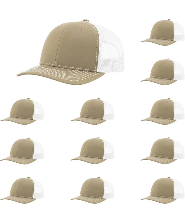 Richardson 112 Classic Six-Panel Adjustable Snapback Trucker Cap | Bulk Packs Available