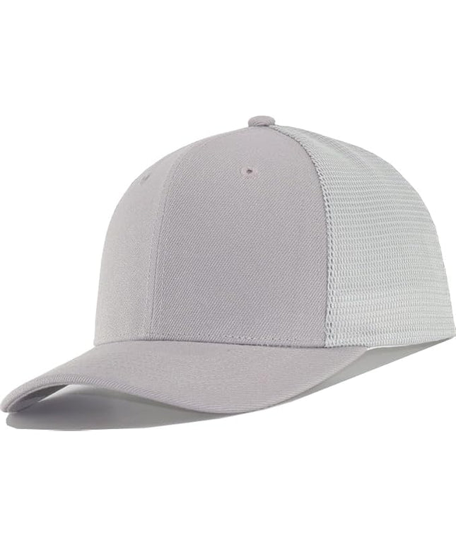 Mesh Snapback Hat (M/L/XL/XXL) - Blank Structured Men's Trucker Hats-Baseball Caps - Adjustable Ball Cap