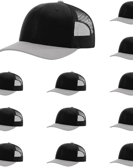 Richardson 112 Classic Six-Panel Adjustable Snapback Trucker Cap | Bulk Packs Available