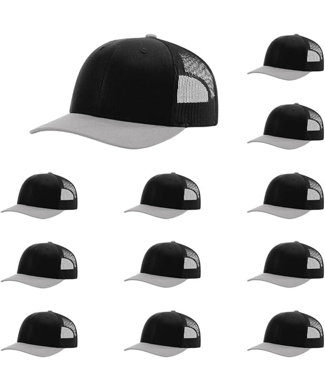 Richardson 112 Classic Six-Panel Adjustable Snapback Trucker Cap | Bulk Packs Available