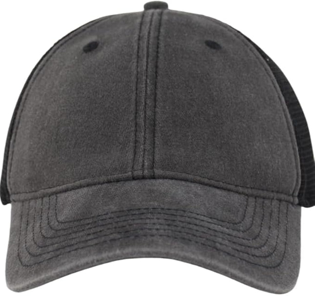 Vintage Washed Soft Crown Baseball Cap Plain Snapback Trucker Hat Men Women Adjustable Distressed Mesh-Back Ball Cap