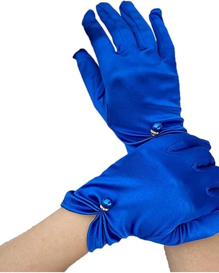 Satin Wedding Dress for Women Opera Party 1920s Gloves Wrist Length Gloves