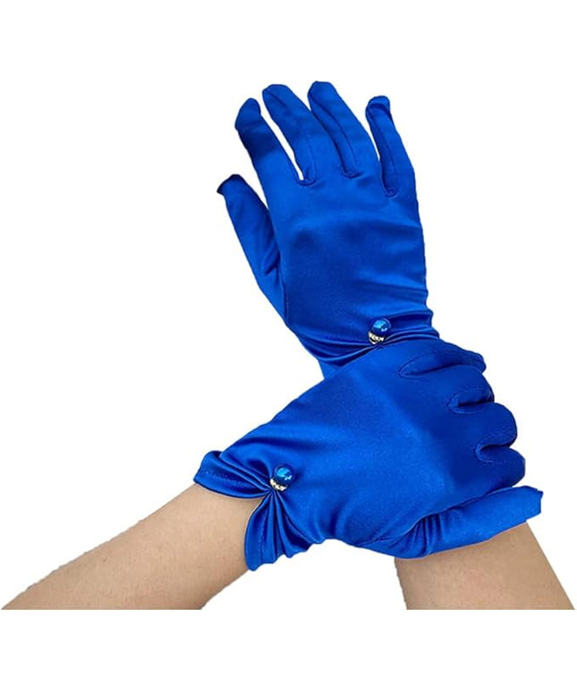 Satin Wedding Dress for Women Opera Party 1920s Gloves Wrist Length Gloves