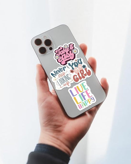 300PCS Motivational & Affirmation Stickers – for Vision Board, Positive Inspirational Decals for Water Bottles, Laptops, Planners, Journals, Scrapbooks & Teachers