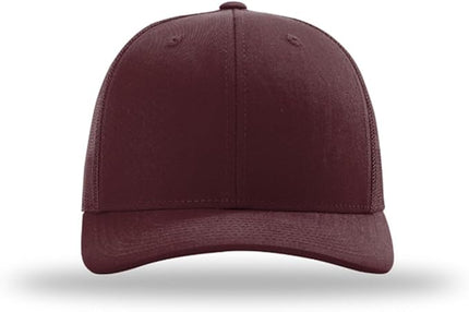 Richardson 112 Trucker Hat - Premium Adjustable Snapback Hat - Structured Six Panel Richardson Blank Caps