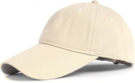 Zylioo XL XXL Oversize Baseball Cap, 100% Cotton Adjustable Dad Hat for Big Heads 23.5"-25.5", Soft Crown Large Size Cap