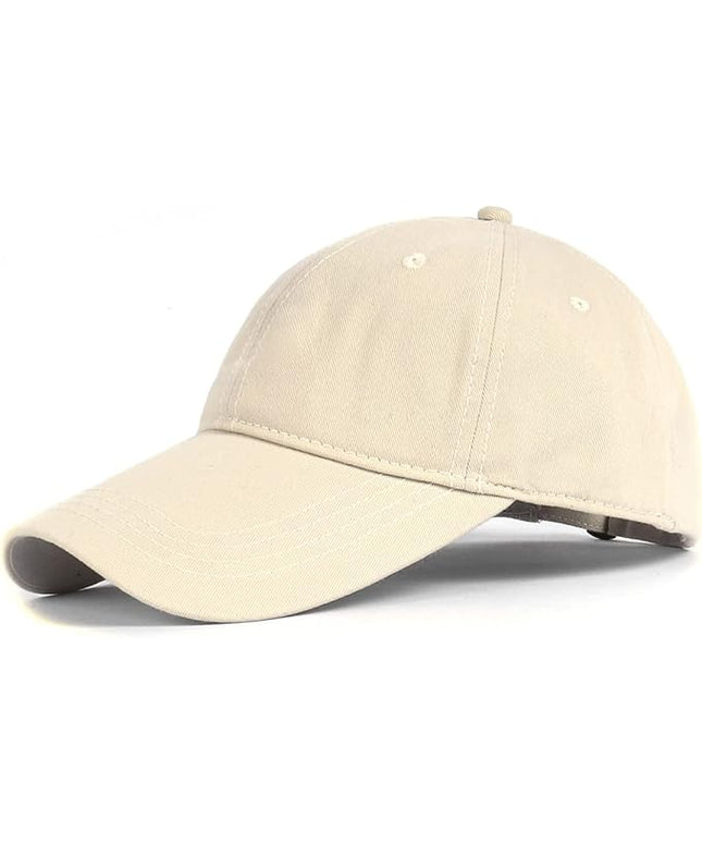 Zylioo XL XXL Oversize Baseball Cap, 100% Cotton Adjustable Dad Hat for Big Heads 23.5"-25.5", Soft Crown Large Size Cap