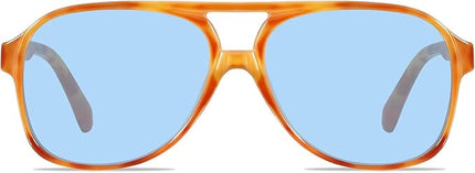 YDAOWKN Retro Aviator Sunglasses for Women Mens Large Frame Classic Vintage 70s Sun Glasses Aviators