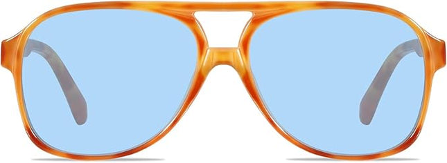 YDAOWKN Retro Aviator Sunglasses for Women Mens Large Frame Classic Vintage 70s Sun Glasses Aviators