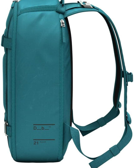 Db Journey Ramverk Backpack - Durable Travel Backpack with Laptop Compartment & Pockets for Work, Luggage Backpack with Roller Bag Hook Up System, 21L - Midnight Teal