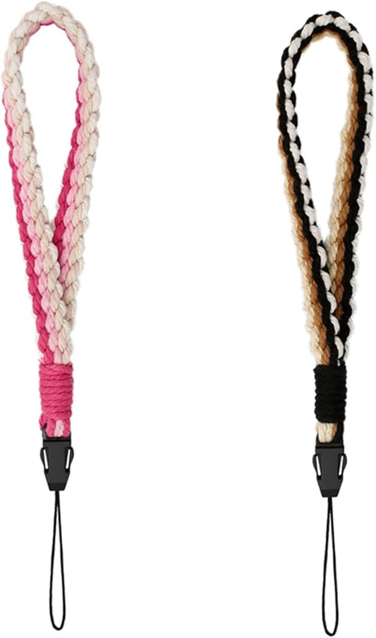 2 PCS Universal Cell Phone Wrist Strap, Handmade Phone Case Wrist Lanyard, Phone Charms Strap for Women Girls(4)
