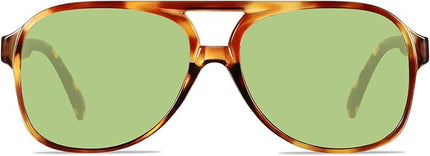 YDAOWKN Retro Aviator Sunglasses for Women Mens Large Frame Classic Vintage 70s Sun Glasses Aviators
