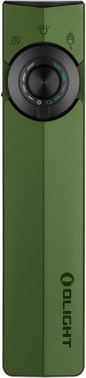 OLIGHT ArkPro EDC Flat Flashlight Rechargeable with Green Beam, UV and White LED,1500 Lumens USB-C Pocket Camping Flashlight, Spotlight Floodlight for Outdoor Emergency Working (OD Green CW)