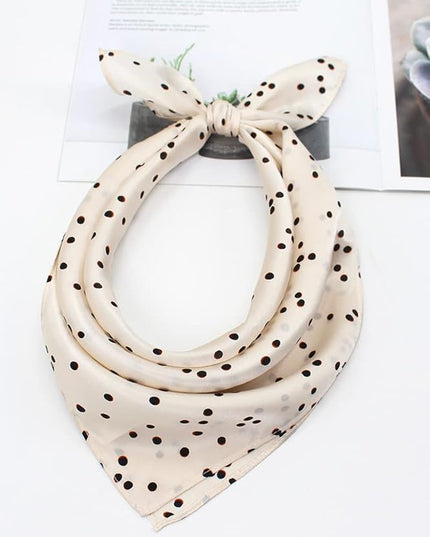 ANDANTINO 100% Real Mulberry Silk Scarf -21'' x 21''- Lightweight Neckerchief –Women Men Small Square Digital Printed Scarves