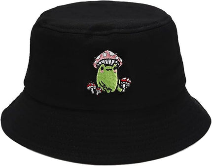 XYIYI Fashion Embroidery Bucket Hat Cotton Beach Fisherman Hats for Women Girls
