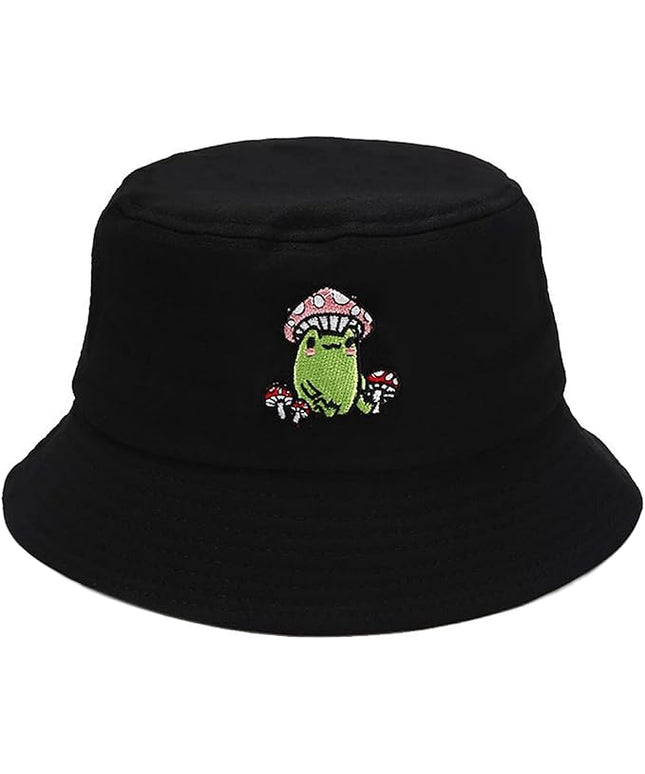 XYIYI Fashion Embroidery Bucket Hat Cotton Beach Fisherman Hats for Women Girls