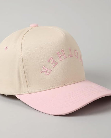 MIRMARU Two-Tone Vintage Canvas Trucker Hats for Men & Women, Adjustable Size Baseball Caps with Trendy Embroidered Design