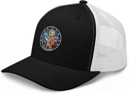 Doge/Moon NASA Logo Trucker Cap