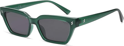 SOJOS Trendy Polarized Sunglasses Womens Men Retro Vintage 90s Cute Cat Eye Narrow Sun Glasses SJ2381