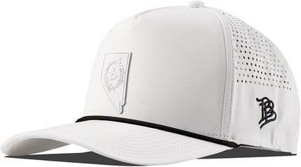 Branded Bills Nevada Stealth PVC Curved 5 Panel Rope, Snapback Closure, Lightweight, Comfortable Baseball Cap