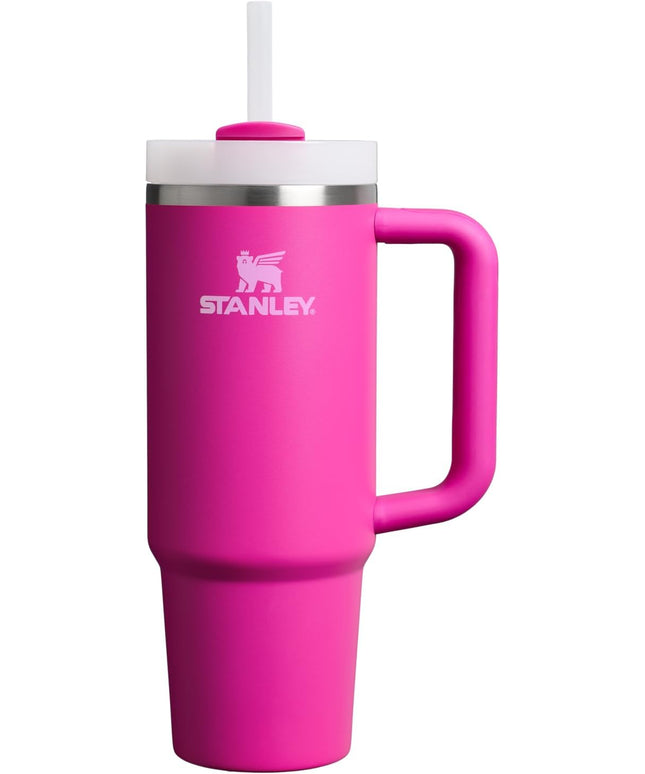 STANLEY Quencher H2.0 Tumbler with Handle and Straw 30 oz | Flowstate 3-Position Lid | Cup Holder Compatible for Travel | Insulated Stainless Steel Cup | BPA-Free | Violet Blossom
