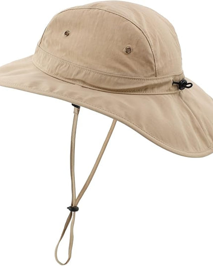 Home Prefer Summer UPF 50+ Men's Bucket Sun Hat Wide Brim Fishing Hat Safari Hat