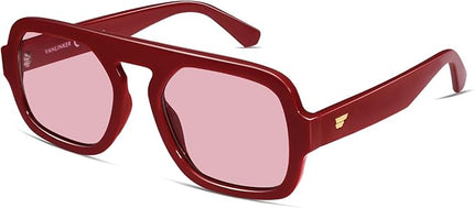 VANLINKER Oversized Retro Square Aviator Sunglasses for Women Men 70s Vintage Style Trendy Big Flat Top Sun Glasses VL9826