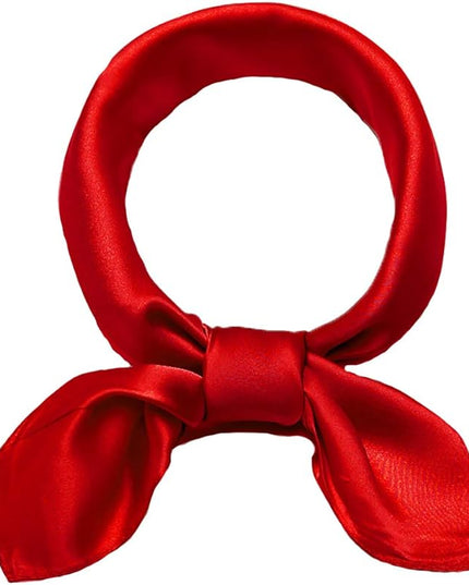 ANDANTINO 100% Real Mulberry Silk Scarf -21'' x 21''- Lightweight Neckerchief –Women Men Small Square Digital Printed Scarves