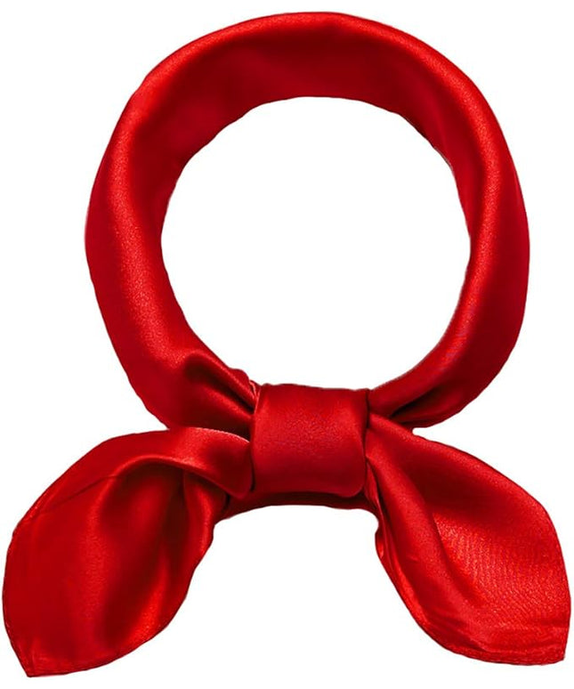 ANDANTINO 100% Real Mulberry Silk Scarf -21'' x 21''- Lightweight Neckerchief –Women Men Small Square Digital Printed Scarves