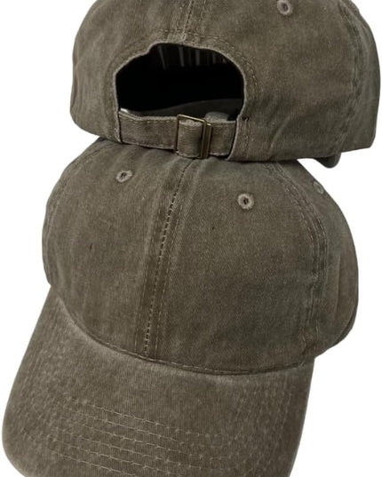 Roytrense Unisex 100% Cotton Washed Low Profile Dad Hat - Adjustable Baseball Cap for Outdoor Activities