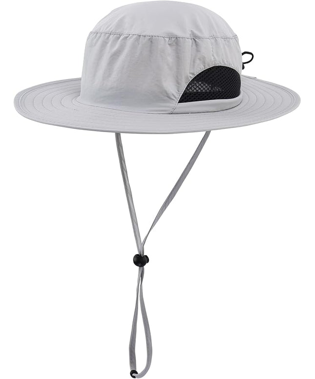 LLmoway Kids Sun Protection Hat Quick Dry Adjustable Wide Brim Mesh Bucket Hat
