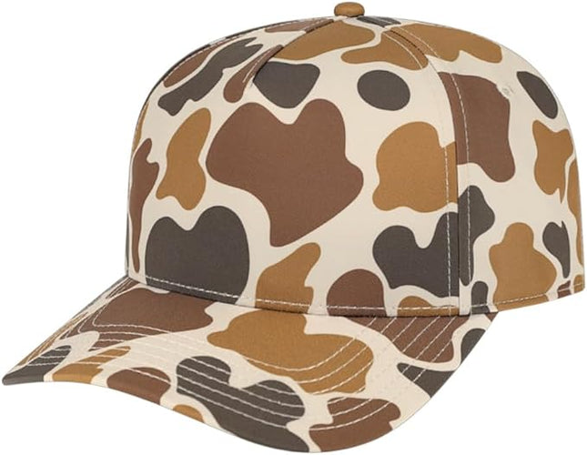 The Hat Pros Cap America i2026 Mid Profile 5-Panel Daybreak Camo Cap w/Quick-Dry Sweatband & Adjustable Snapback