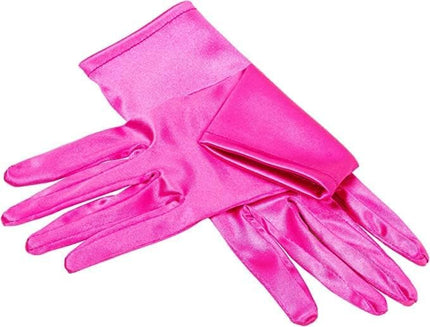 Sahabowi Satin Gloves Formal Bridal Banquet Party Wedding Opera Solid Colorful Mitten For Women