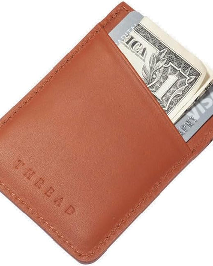 Thread Wallets Ultra Slim Minimalist Card Holder Wallet (Luna Beige)