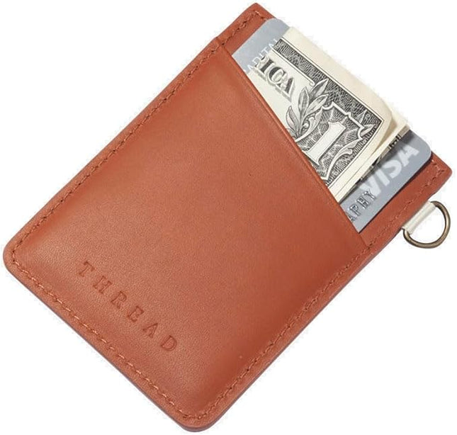 Thread Wallets Ultra Slim Minimalist Card Holder Wallet (Luna Beige)