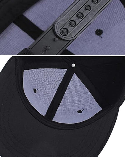 Skull Finger Flat Bill Hats for Men Black Mens Snapback Hat Baseball Cap Fitted Hat Rock N Roll Skeleton Hand Snap Backpack