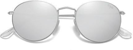 SOJOS Small Round Polarized Sunglasses for Women Men Classic Vintage Retro Shades UV400 SJ1014
