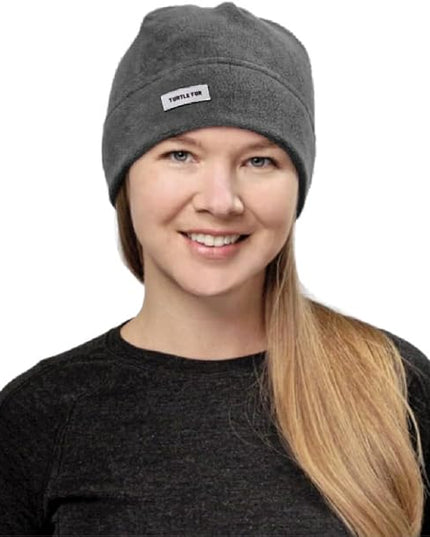 Turtle Fur Fleece Winter Beanie for Men and Women - Soft, Stretchy, Breathable Winter Hat That Won't Overheat Under Helmet