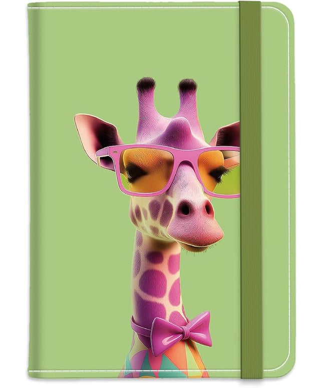 PU Leather Passport Holder Cover 5.9×4.3 Inch with Credit Card Slot and Boarding Pass Slot Combo Blocking Passport Holder Wallet Cover Case for Travel Boarding Essentials (Giraffe)