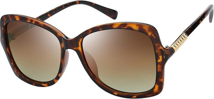 The Fresh Women's Oversized Square Jackie O Cat Eye Hybrid Butterfly Fashion Sunglasses - Exquisite Packaging