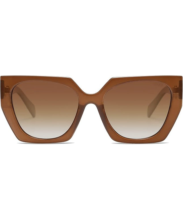 SOJOS Large Oversized Polarized Sunglasses for Women, Big Designer Womens Trendy Square Shades SJ2205