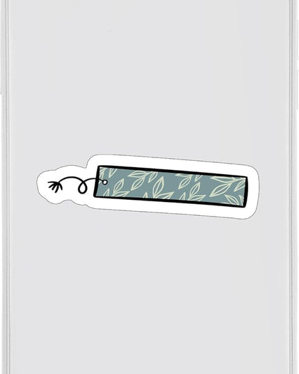 (1PC) Bookmark Flower Reading Books Sticker for Phone Tablet Laptop Car Truck Window | 5" Sticker