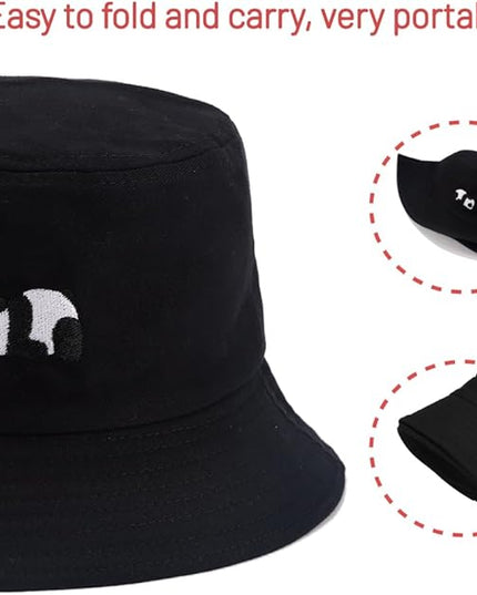 Cotton Bucket Hat for Women Men Summer Travel Sun Beach Bucket Cap, Unisex Outdoor Fisherman Hat