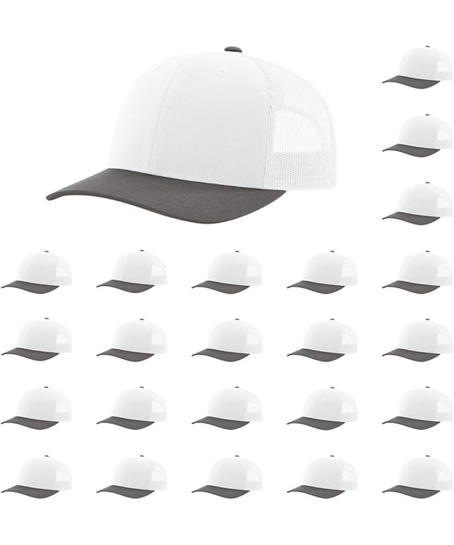 Richardson 112 Classic Six-Panel Adjustable Snapback Trucker Cap | Bulk Packs Available