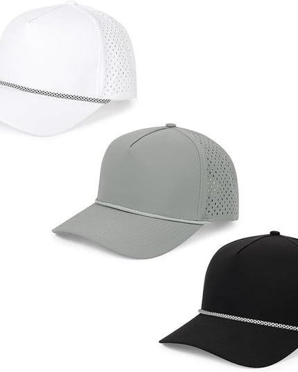 Quick Dry Baseball Cap Snapback Hats Mesh Trucker Hat for Men Women Water-Resistant Outdoor Golf Hat Ball Cap