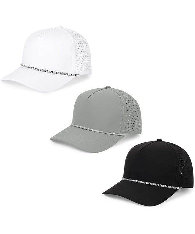 Quick Dry Baseball Cap Snapback Hats Mesh Trucker Hat for Men Women Water-Resistant Outdoor Golf Hat Ball Cap