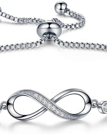 Desimtion Gifts for Women Mom, Infinity Love Bracelets for Women, Valentines Day Birthday Jewelry Gifts for Her Girls Girlfriend Mom Wife from Daughter Son